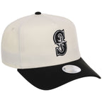 Seattle Mariners Women's New Era 9FORTY Chrome x Black A-Frame