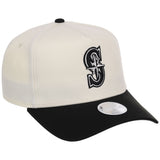 Seattle Mariners Women's New Era 9FORTY Chrome x Black A-Frame