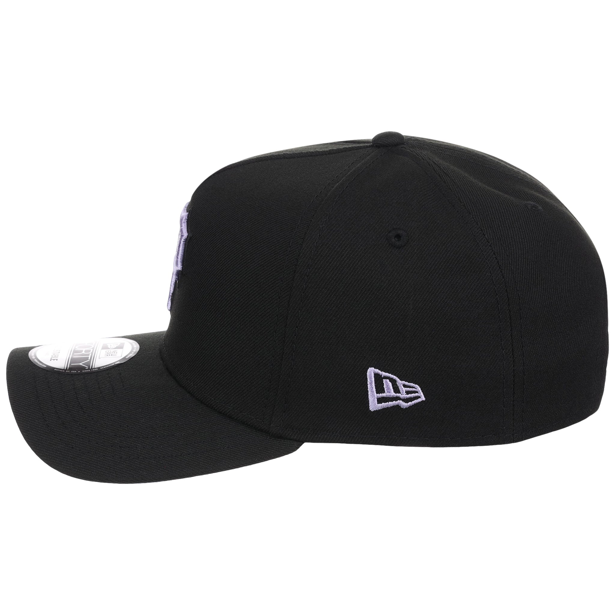 Pittsburgh Pirates MLB Black x Lavender FASHION CORE New Era 9FORTY A-Frame