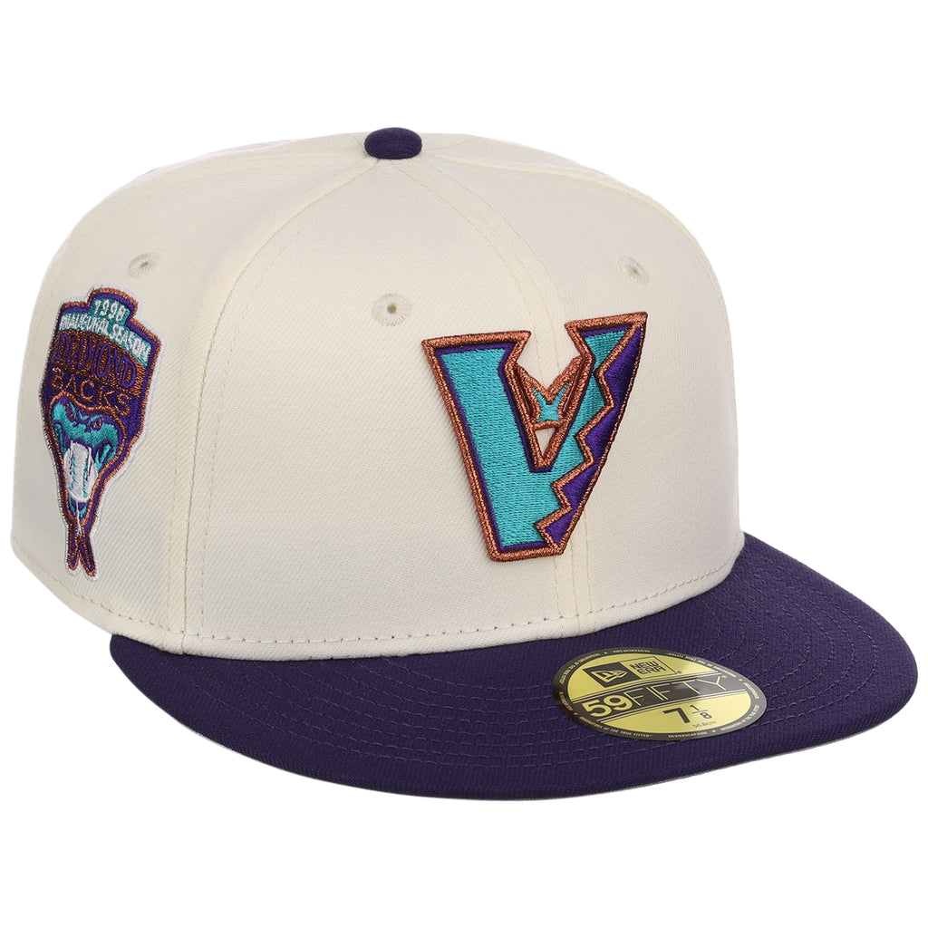 Arizona Diamondbacks MLB Flipmode 2.0 New Era 59FIFTY (Chrome/Purple/Gray)