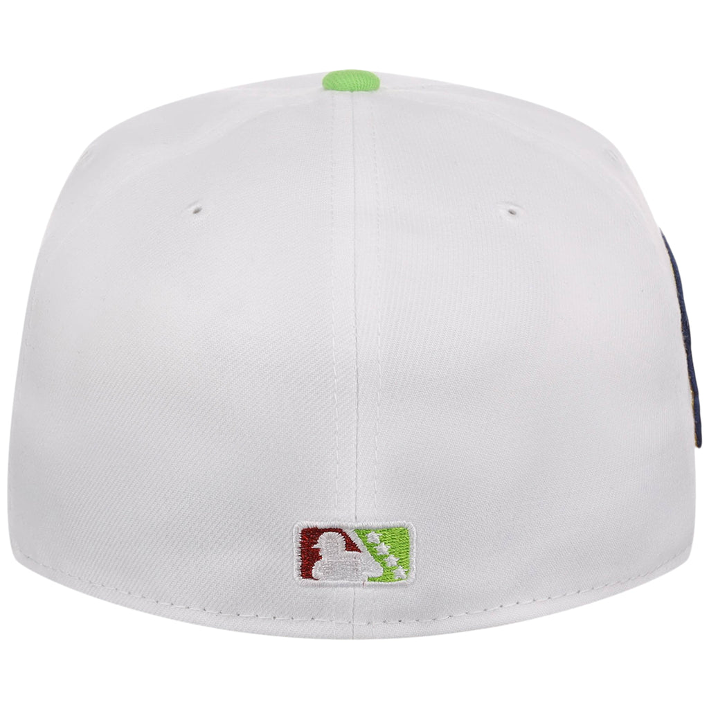 Hub City Spartanburgers MiLB Burger Day New Era 59FIFTY (White/Lime)