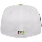 Hub City Spartanburgers MiLB Burger Day New Era 59FIFTY (White/Lime)