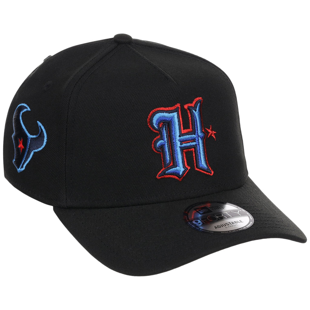 Houston Texans NFL Black Dome New Era 9FORTY A-Frame