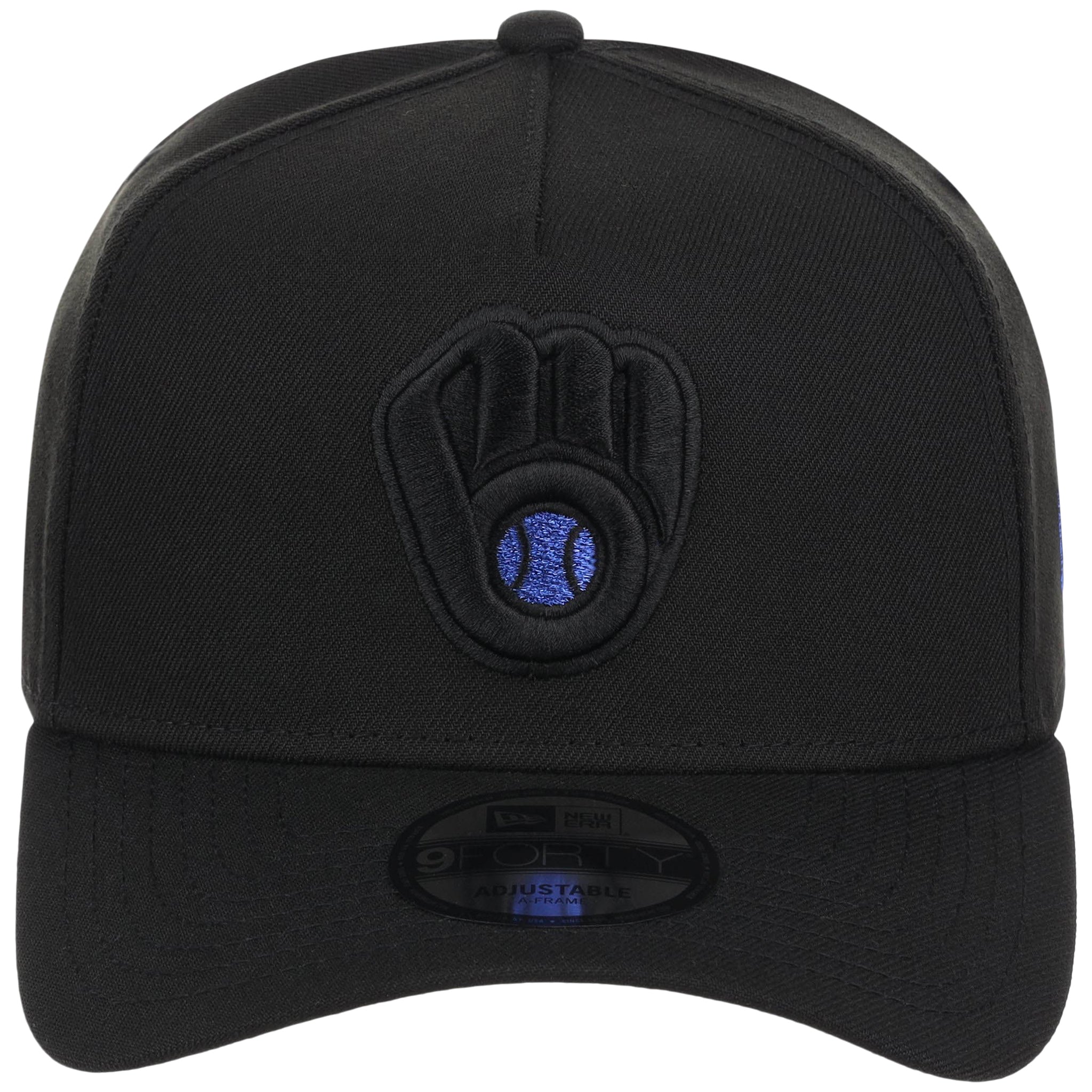 Milwaukee Brewers MLB Black x Royal FASHION CORE New Era 9FORTY A-Frame