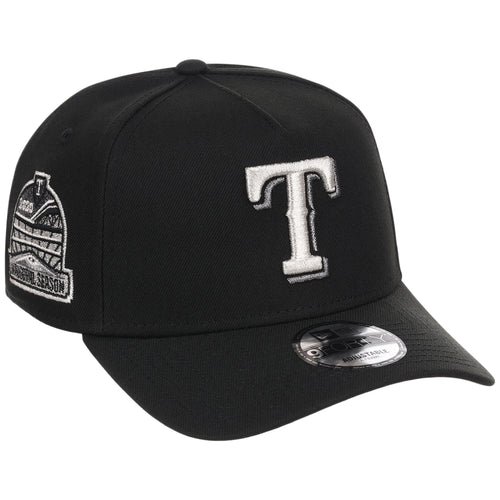 Texas Rangers MLB Liquid Titanium New Era 9FORTY A-Frame