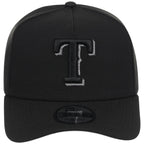 Texas Rangers MLB Black x Pewter FASHION CORE New Era 9FORTY A-Frame