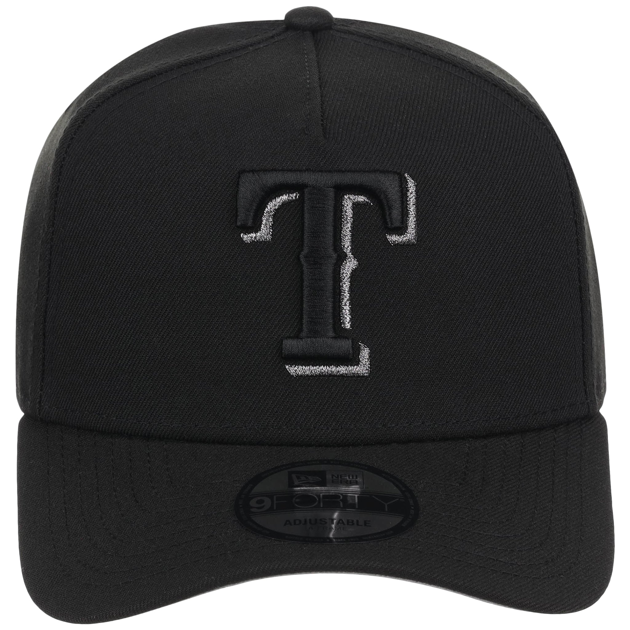 Texas Rangers MLB Black x Pewter FASHION CORE New Era 9FORTY A-Frame