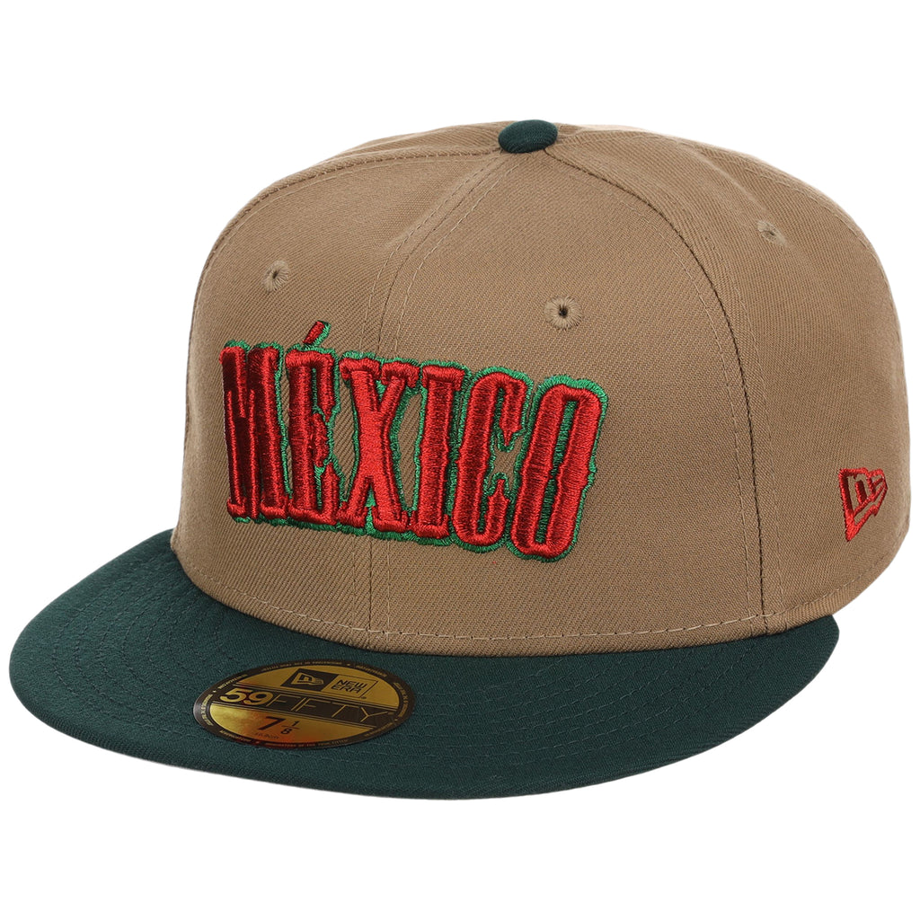 Mexico Independence Day - Crown the Country New Era 59FIFTY (Khaki/Dark Green)