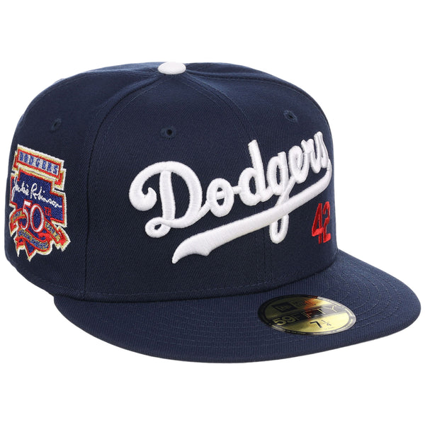 Brooklyn Dodgers Jackie Wordmark #42 (Navy/Navy) - Brooklyn