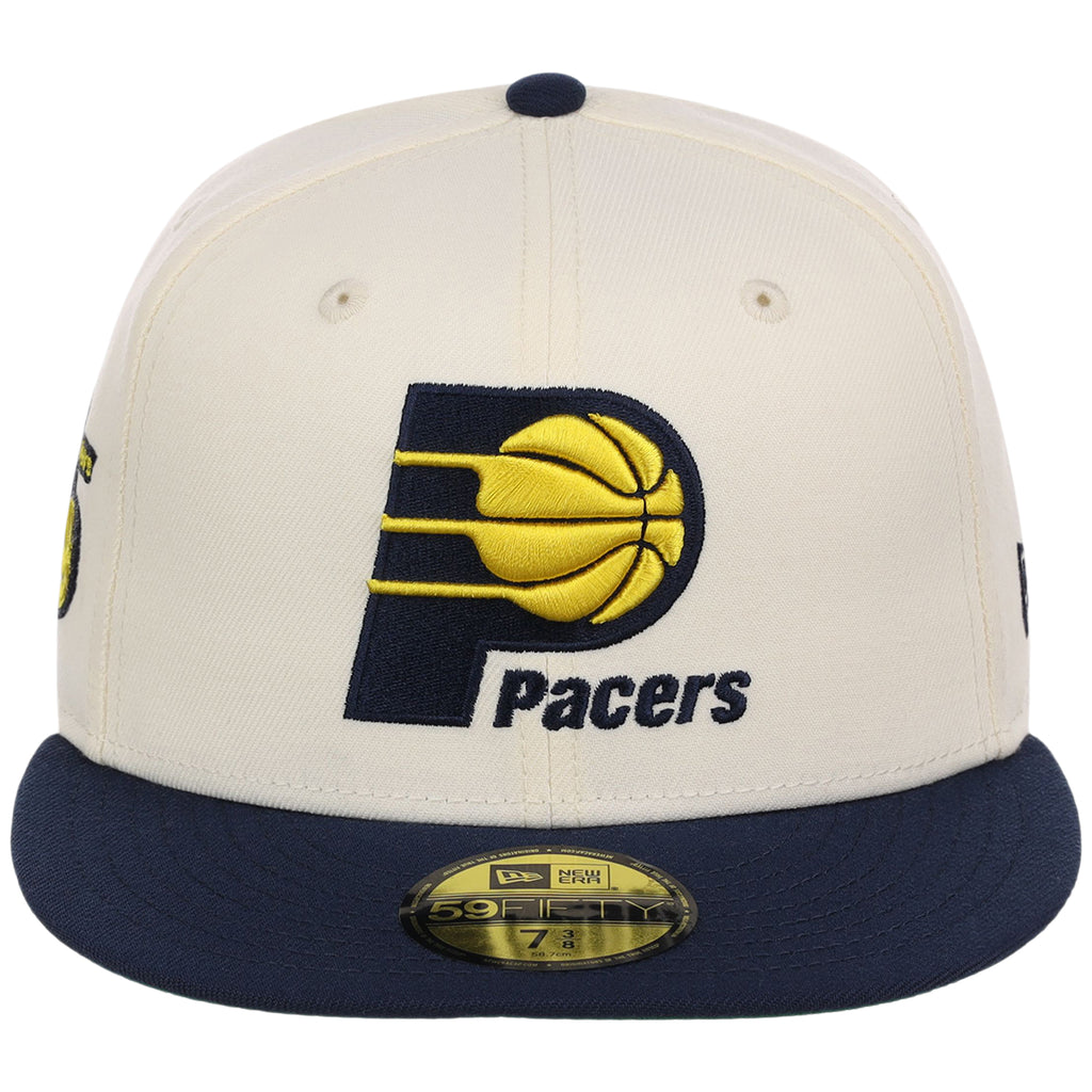 Indiana Pacers NBA Chrome OTC New Era 59FIFTY (Chrome/Navy)