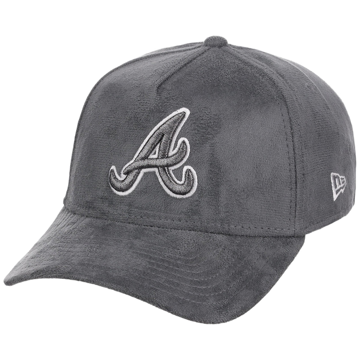 Atlanta Braves MLB Gray x Suede FASHION CORE New Era 9FORTY A-Frame