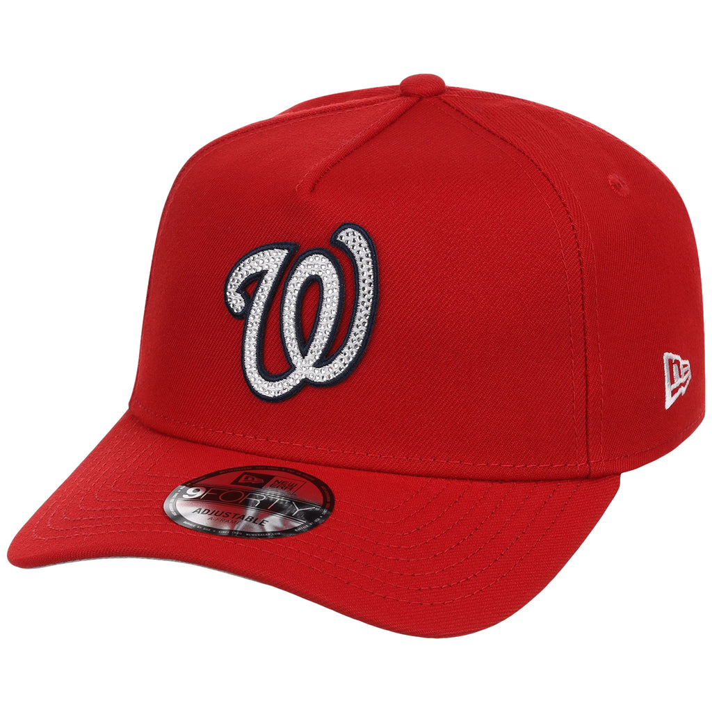 Washington Nationals MLB Diamond Bling New Era 9FORTY A-Frame