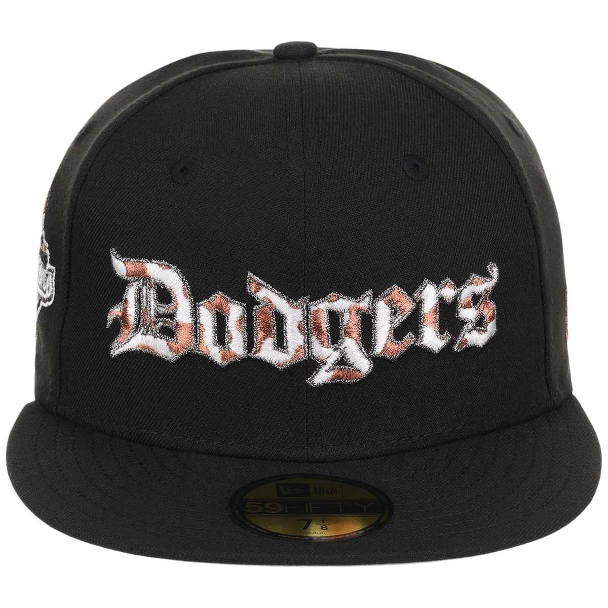 Los Angeles Dodgers Cow Script (Black/Black) Lids HD LA Pack