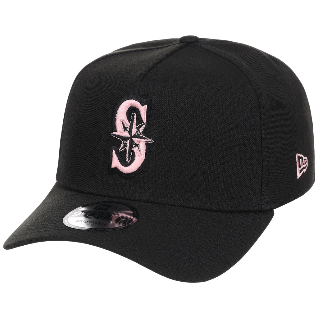 Seattle Mariners MLB Black x Pink FASHION CORE New Era 9FORTY A-Frame