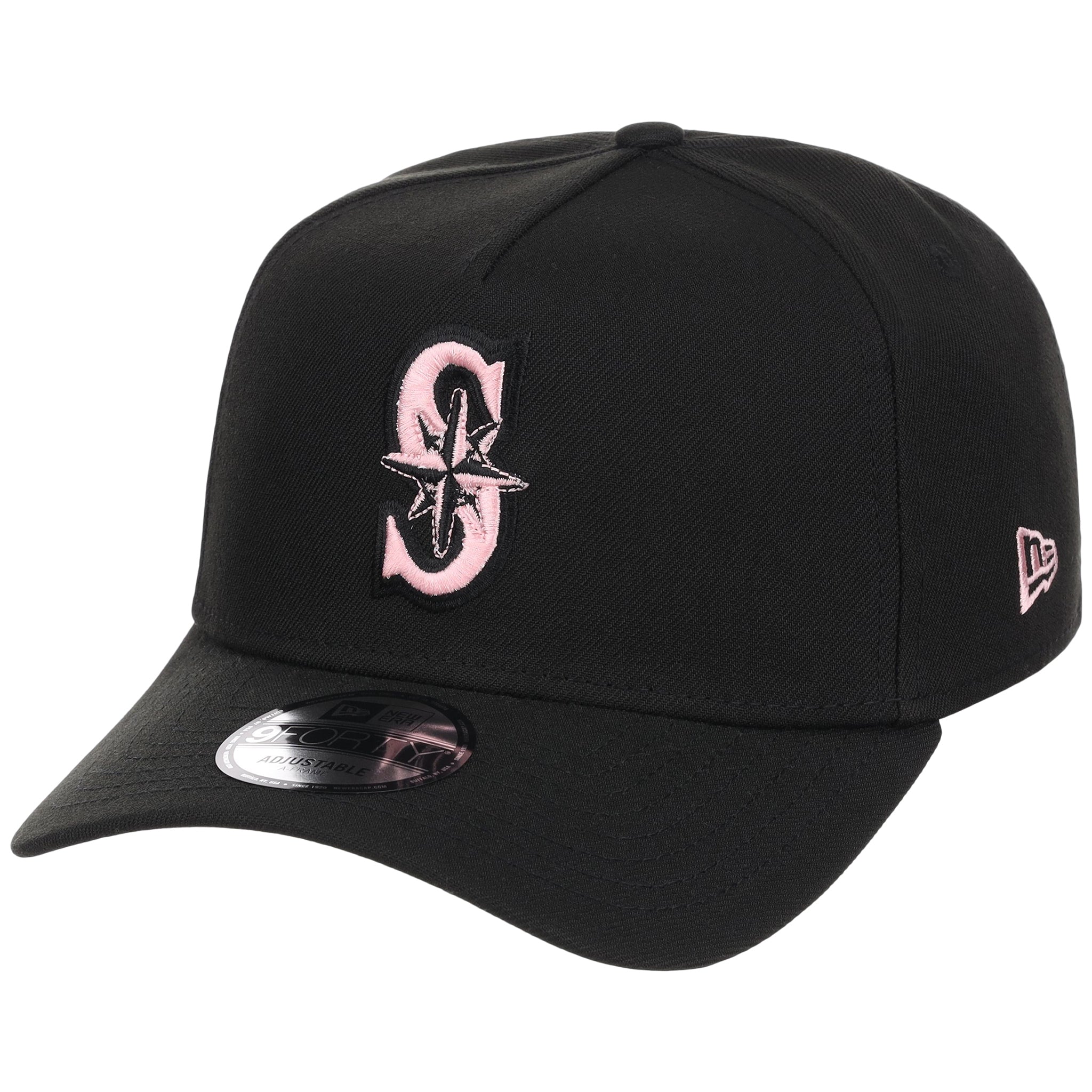 Seattle Mariners MLB Black x Pink FASHION CORE New Era 9FORTY A-Frame