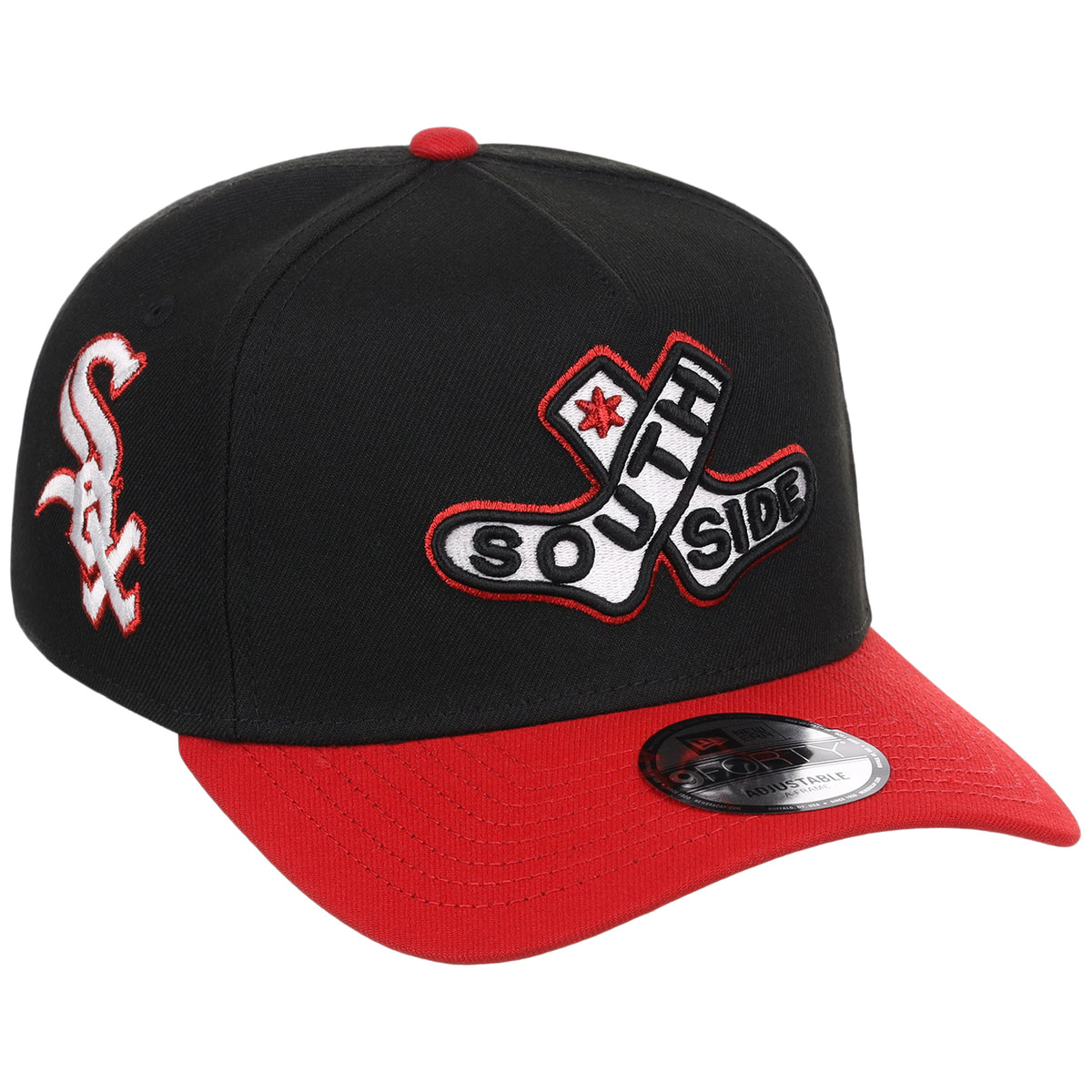 Chicago White Sox (Black/Red) Chicago Southside Crown the City New Era 9FORTY