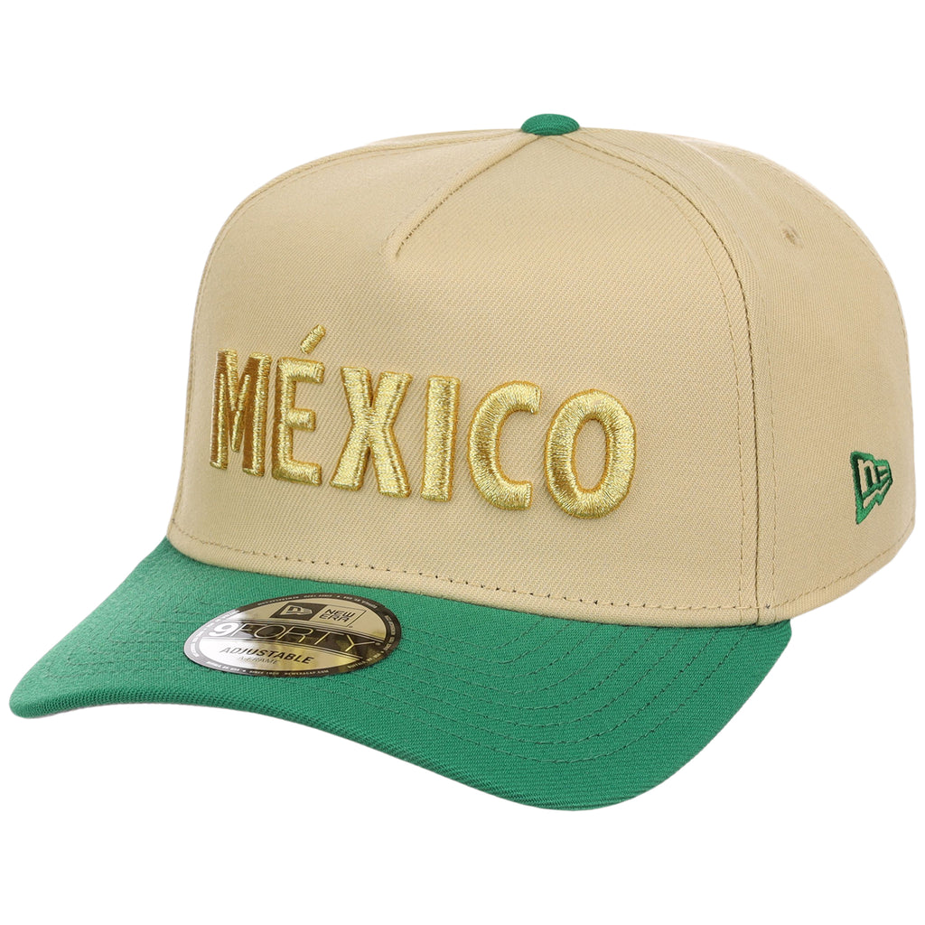 Mexico Independence Day - Crown the Country New Era 9FORTY (Gold/Kelly Green)