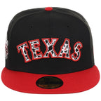 Texas Rangers Lone Star Livestock New Era 59FIFTY (Black/Red)