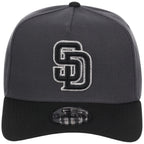San Diego Padres MLB Graphite x Black FASHION CORE New Era 9FORTY A-Frame