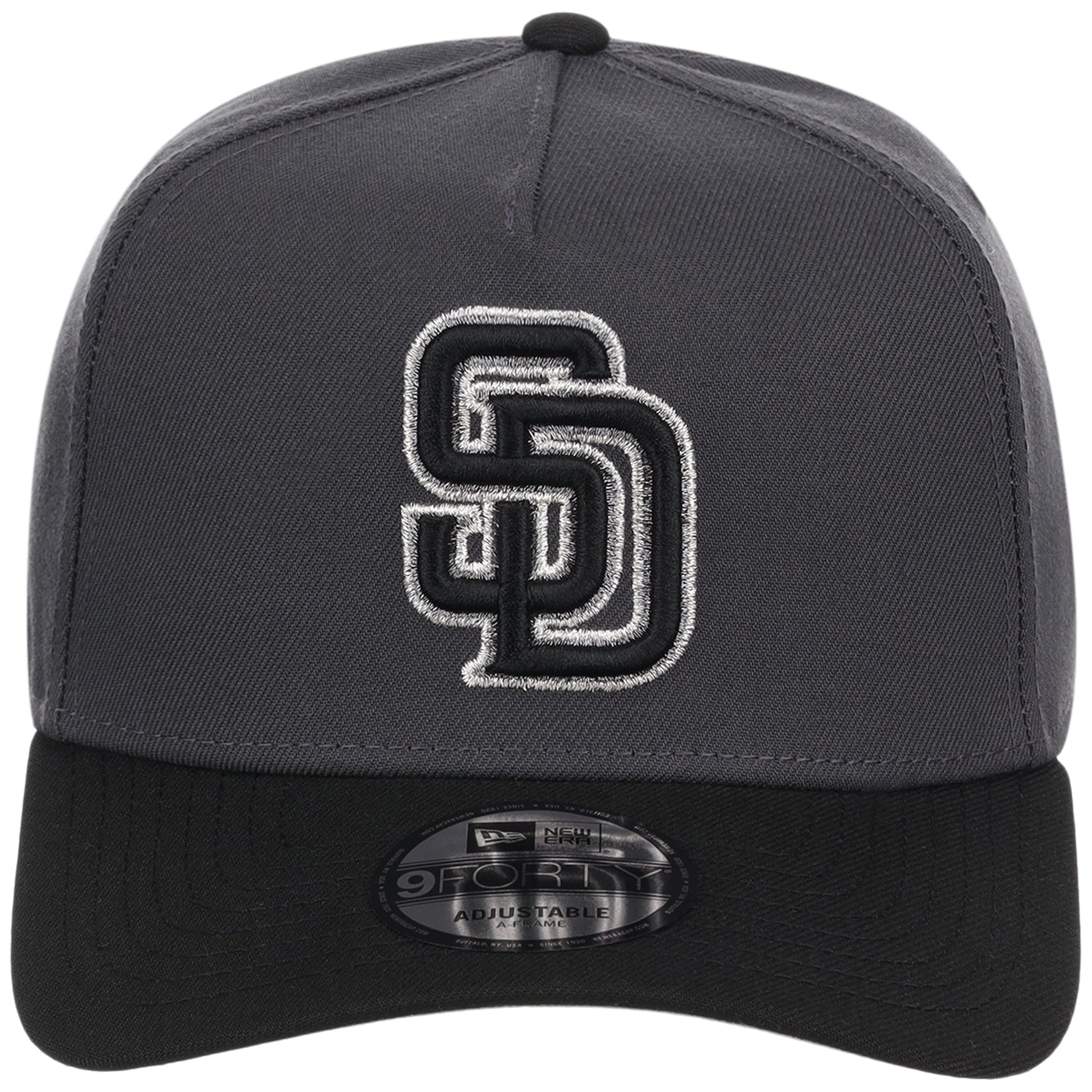 San Diego Padres MLB Graphite x Black FASHION CORE New Era 9FORTY A-Frame