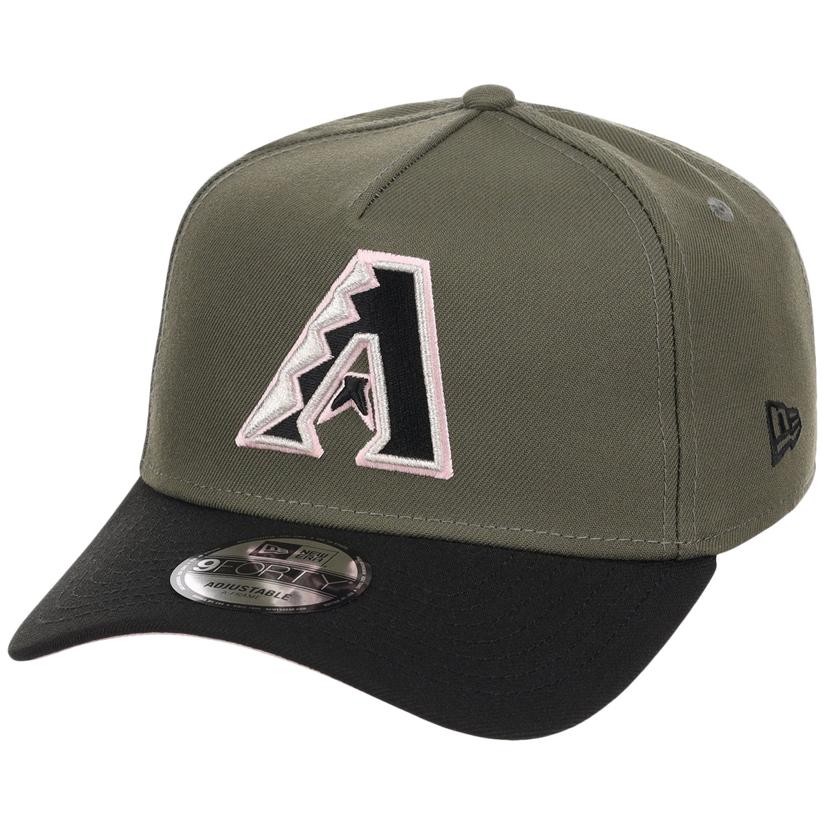 Arizona Diamondbacks MLB Olive x Black & Pink FASHION CORE New Era 9FORTY A-Frame