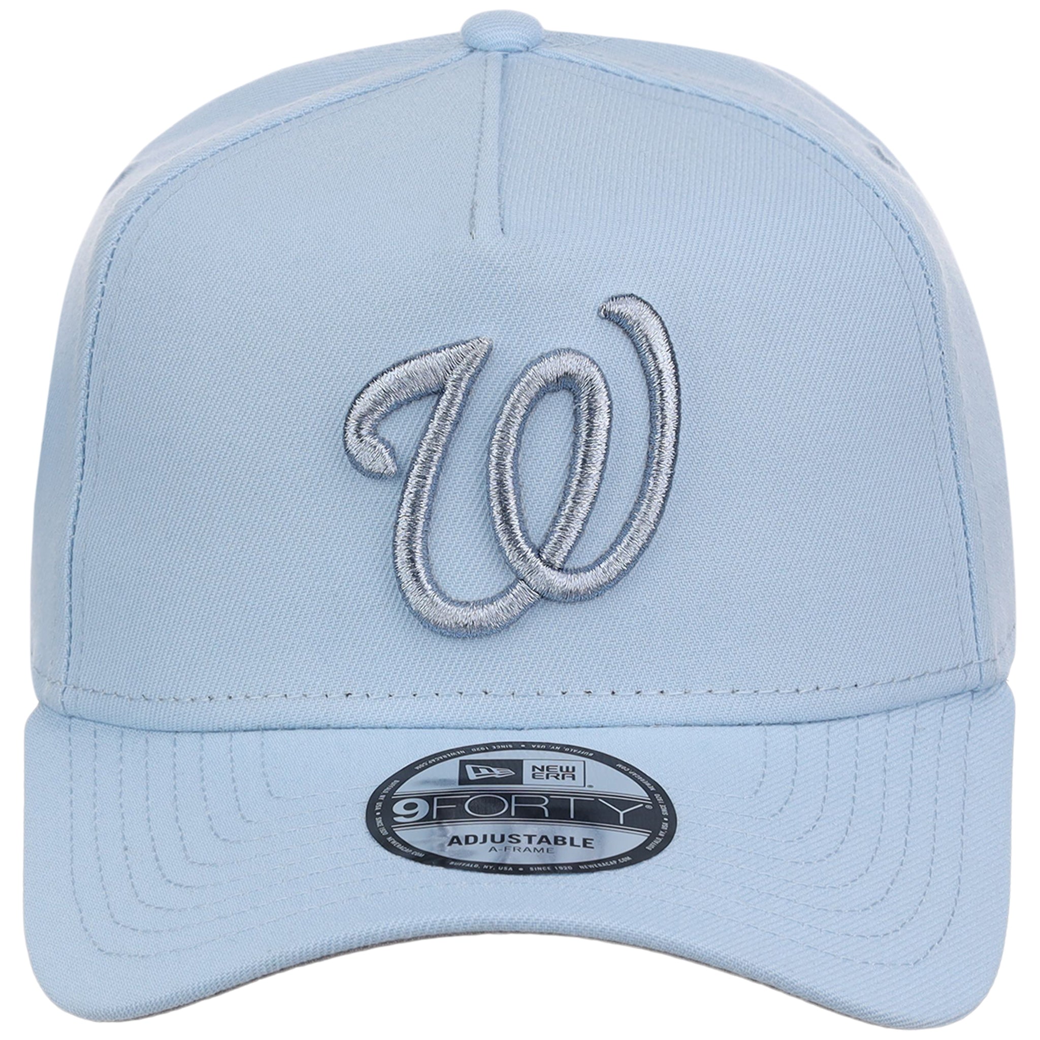 Washington Nationals MLB Glacial Blue New Era 9FORTY A-Frame