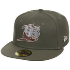 Tampa Bay Rays MLB Olive Alloy New Era 59FIFTY