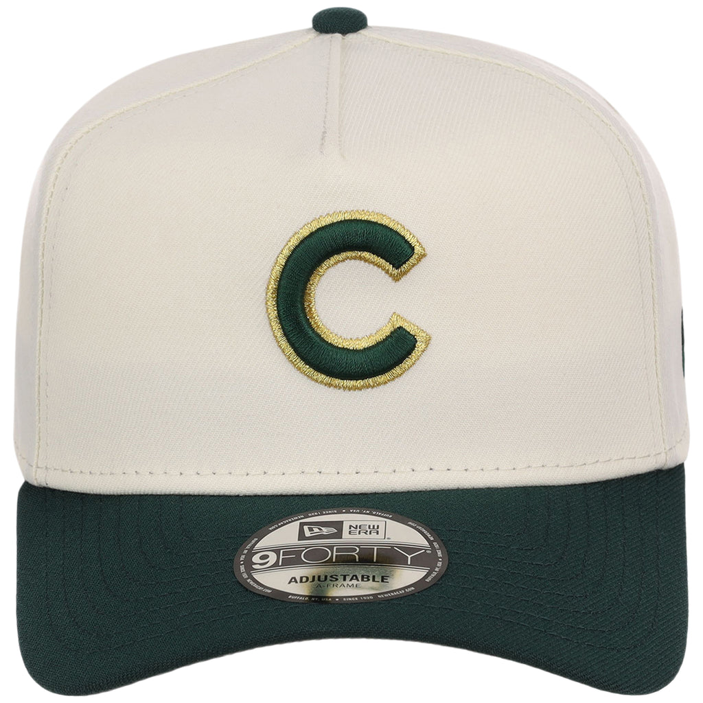 Chicago Cubs MLB Chrome x Dark Green FASHION CORE New Era 9FORTY A-Frame