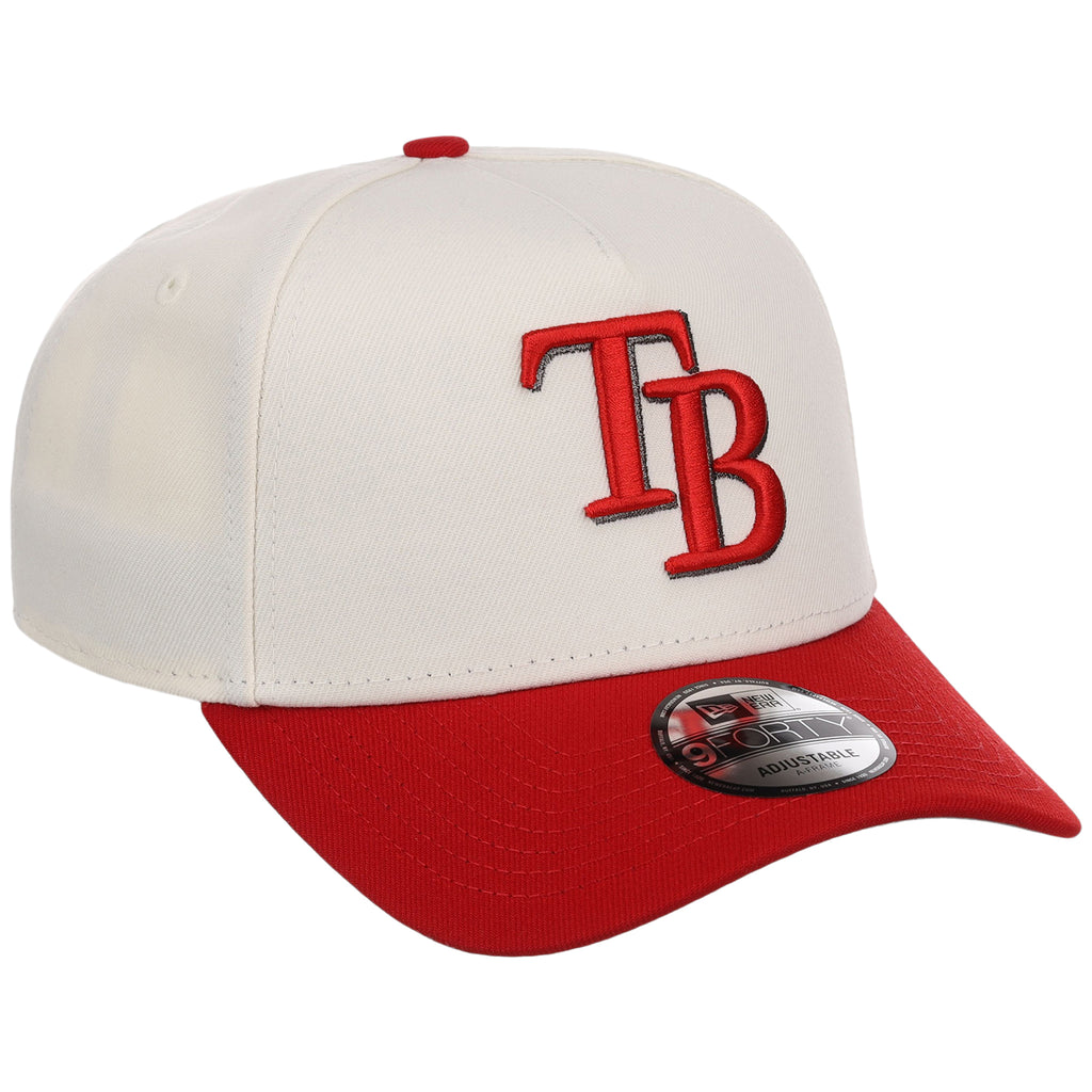 Tampa Bay Rays MLB Chrome x Red FASHION CORE New Era 9FORTY A-Frame
