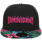 Crown the Country: Dominican Republic New Era 59FIFTY (Black/Floral) 'República Dominicana'