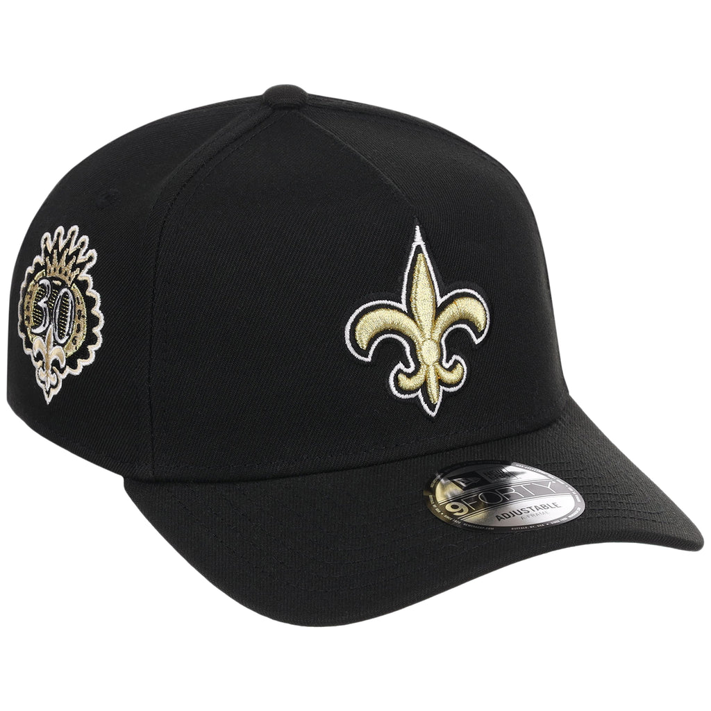 New Orleans Saints NFL Black Dome New Era 9FORTY A-Frame