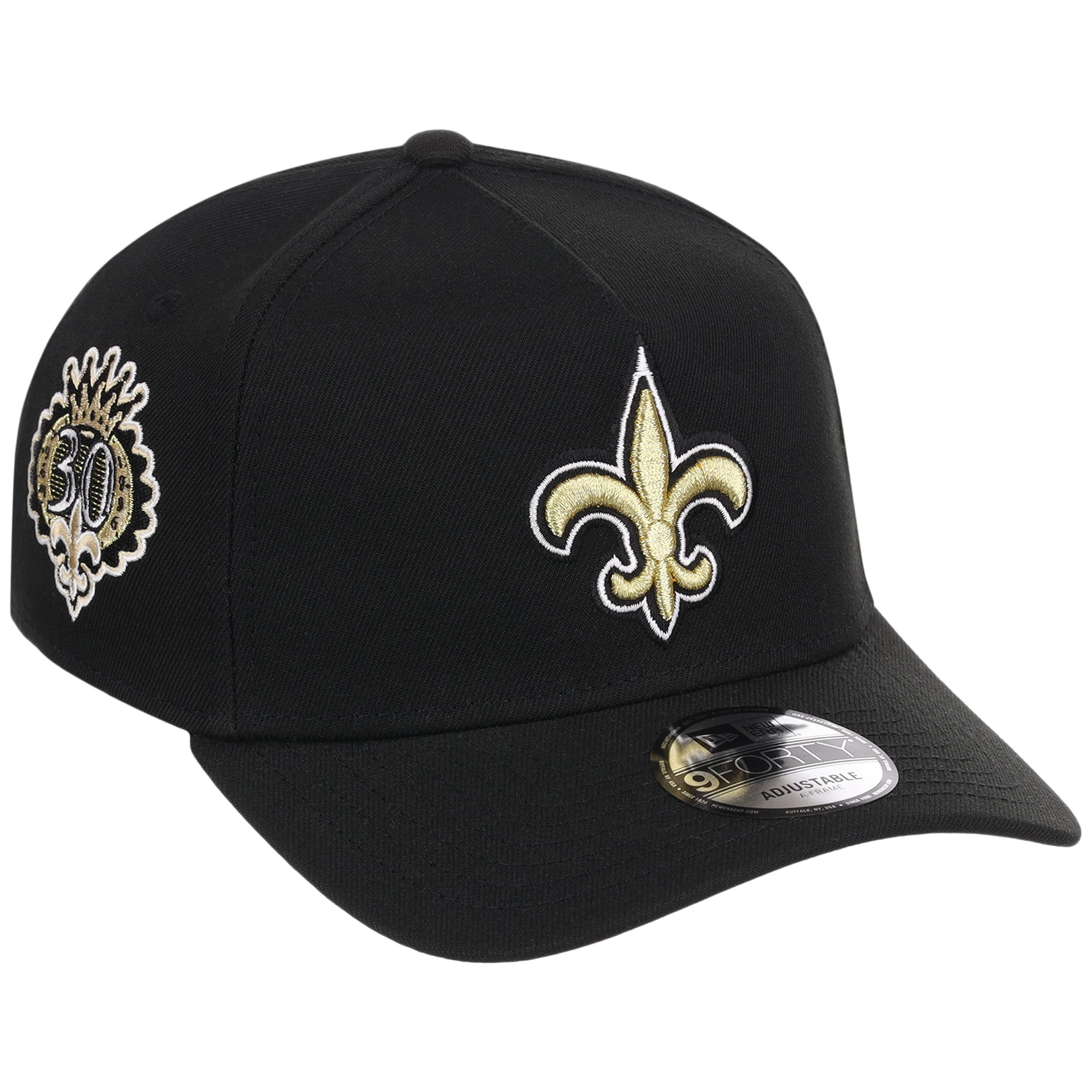 New Orleans Saints NFL Black Dome New Era 9FORTY A-Frame