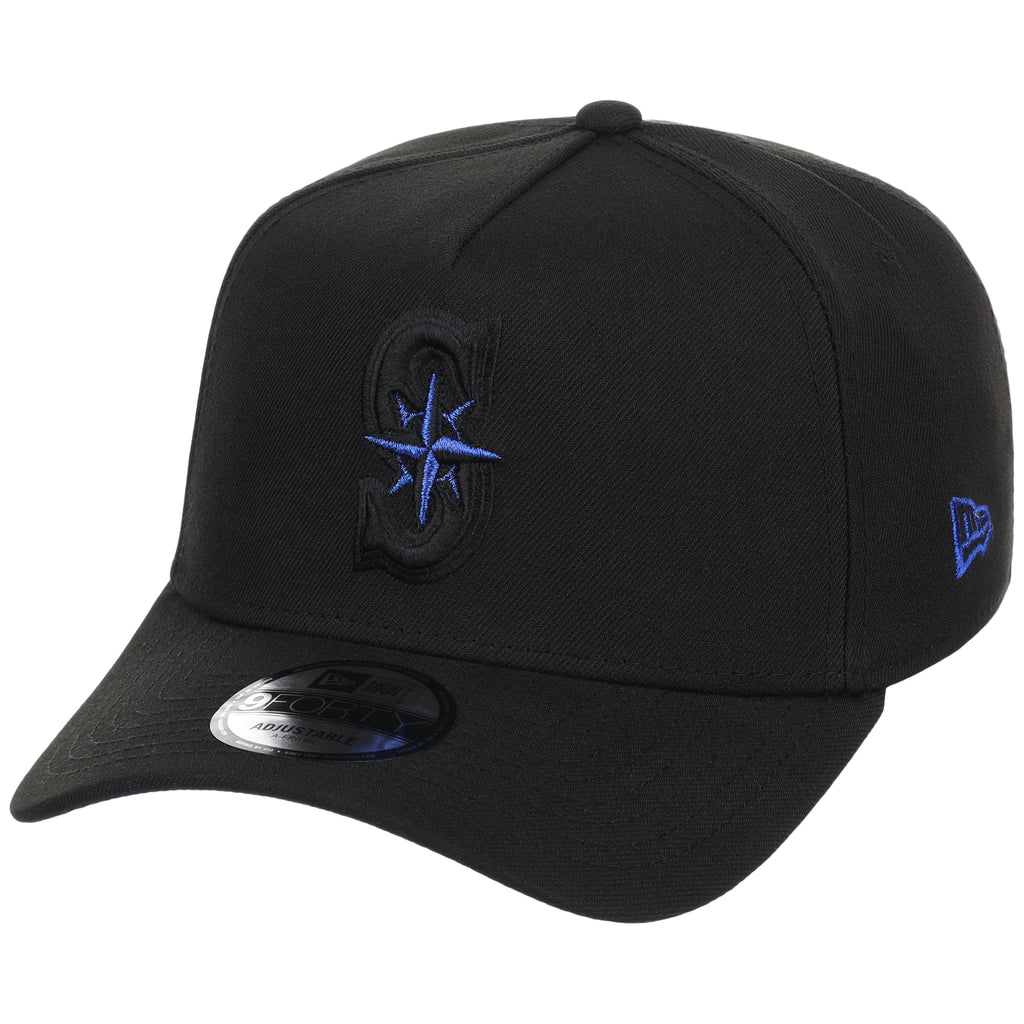 Seattle Mariners MLB Black x Royal FASHION CORE New Era 9FORTY A-Frame