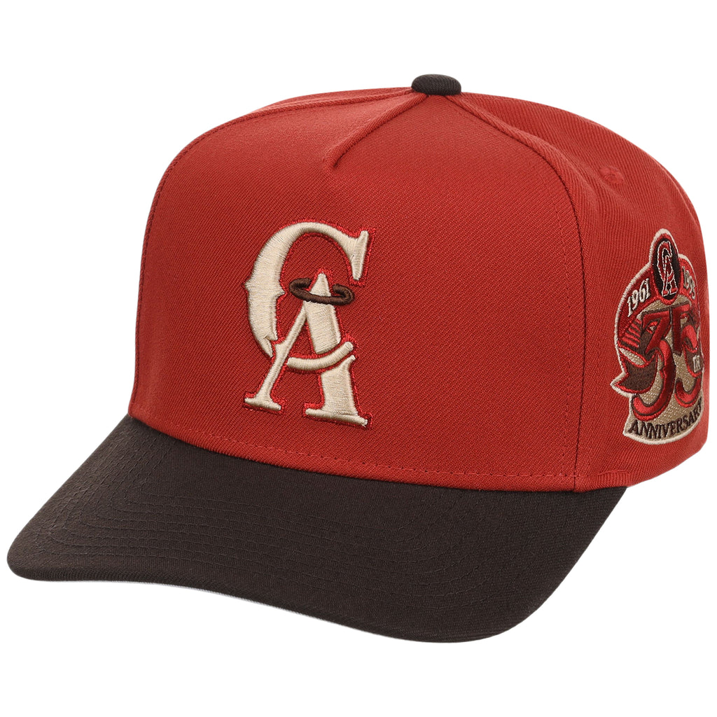 California Angels MLB Brown Stone Heat Mitcell & Ness Pro Pinch