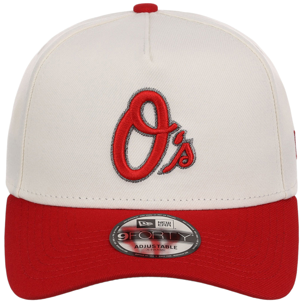 Baltimore Orioles MLB Chrome x Red FASHION CORE New Era 9FORTY A-Frame