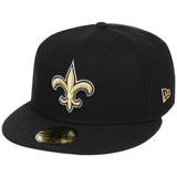 New Orleans Saints NFL Black Dome New Era 59FIFTY