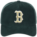 Boston Red Sox MLB Dark Green Cord FASHION CORE New Era 9FORTY A-Frame