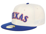 Texas Rangers MLB Muddy Scripts 59FIFTY Cap