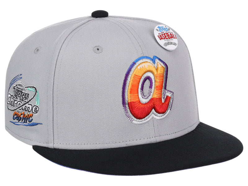 Atlanta Braves MLB Topps Chrome Collection Cosmic Fitted