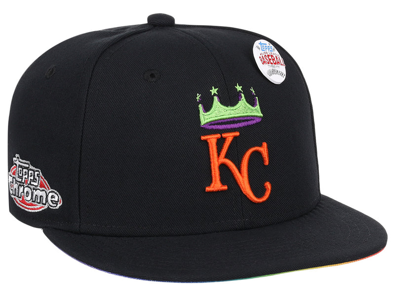 Kansas City Royals MLB Topps Chrome Collection Rainbow Fitted
