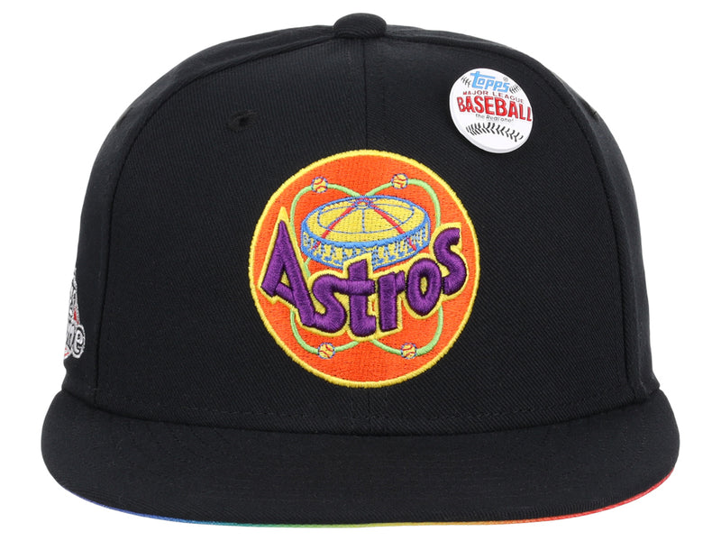 Houston Astros MLB Topps Chrome Collection Rainbow Fitted