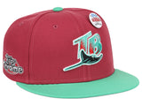 Tampa bay Rays MLB Topps Chrome Collection Magenta Fitted