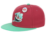 Tampa bay Rays MLB Topps Chrome Collection Magenta Fitted