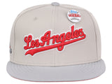 Los Angeles Dodgers MLB Topps Chrome Collection Off White Fitted