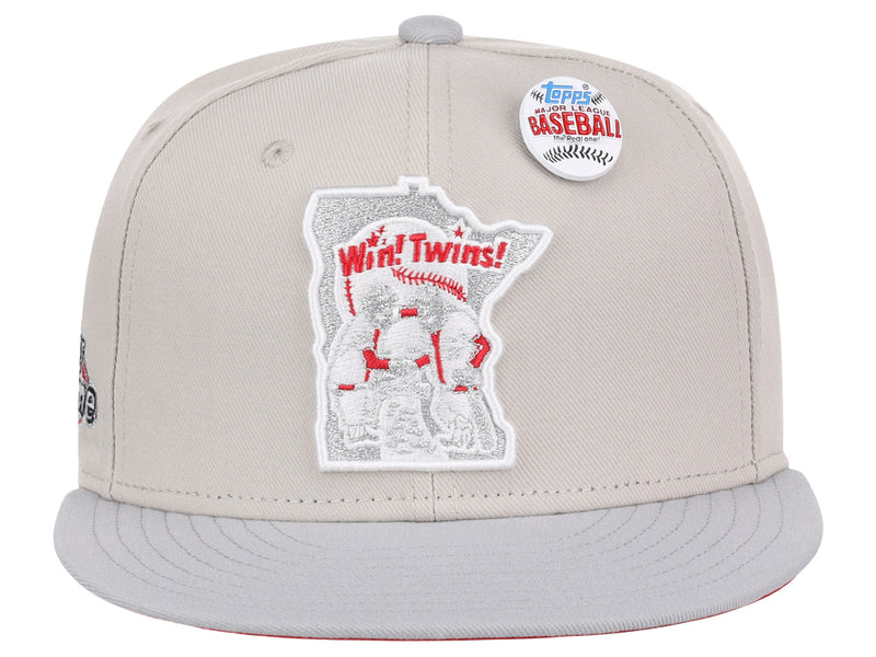 Minnesota Twins MLB Topps Chrome Collection Off White Fitted