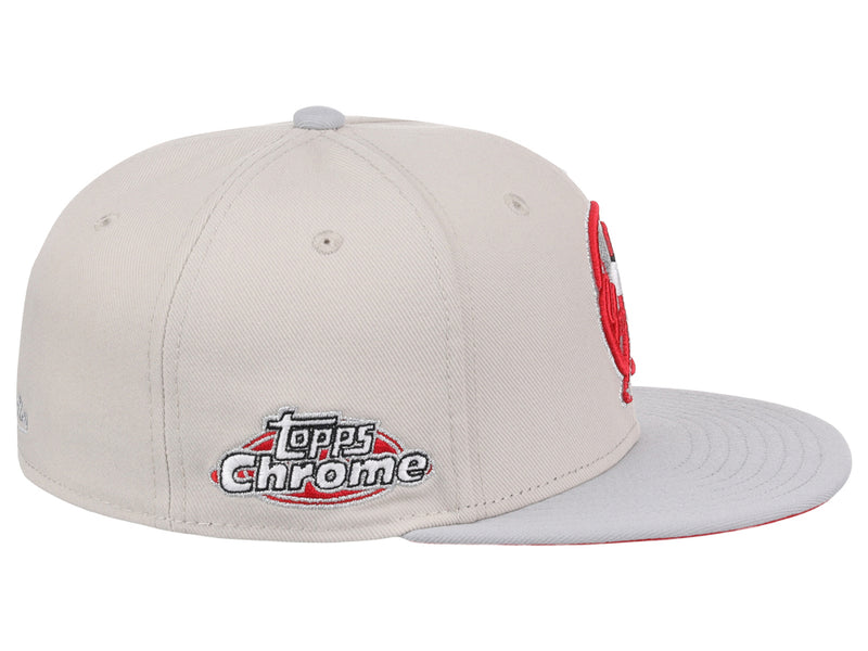 New York Yankees MLB Topps Chrome Collection Off White Fitted