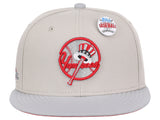 New York Yankees MLB Topps Chrome Collection Off White Fitted