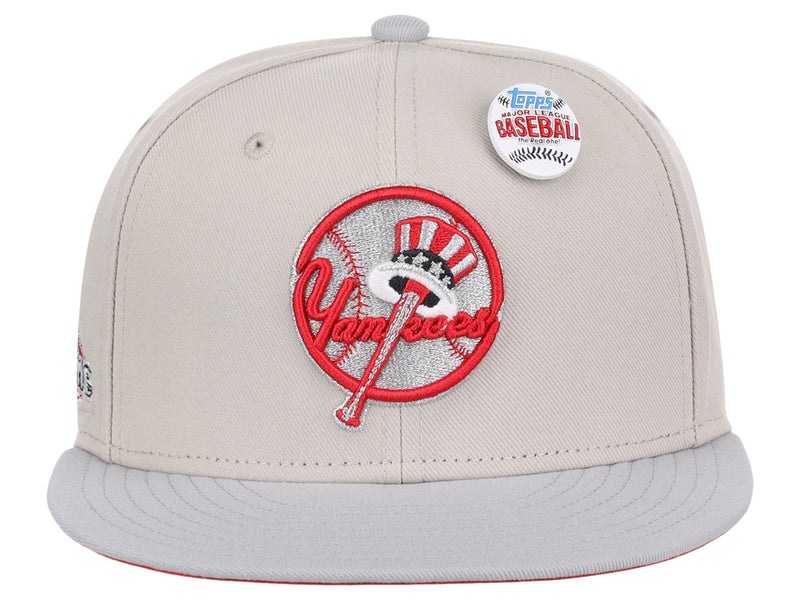 New York Yankees MLB Topps Chrome Collection Off White Fitted