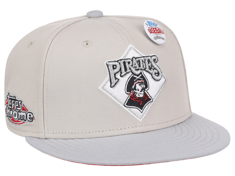 Pittsburgh Pirates MLB Topps Chrome Collection Off White Fitted
