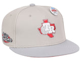 Texas Rangers MLB Topps Chrome Collection Off White Fitted